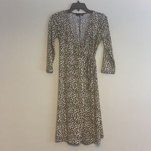 Wrap Cheetah Print Dress